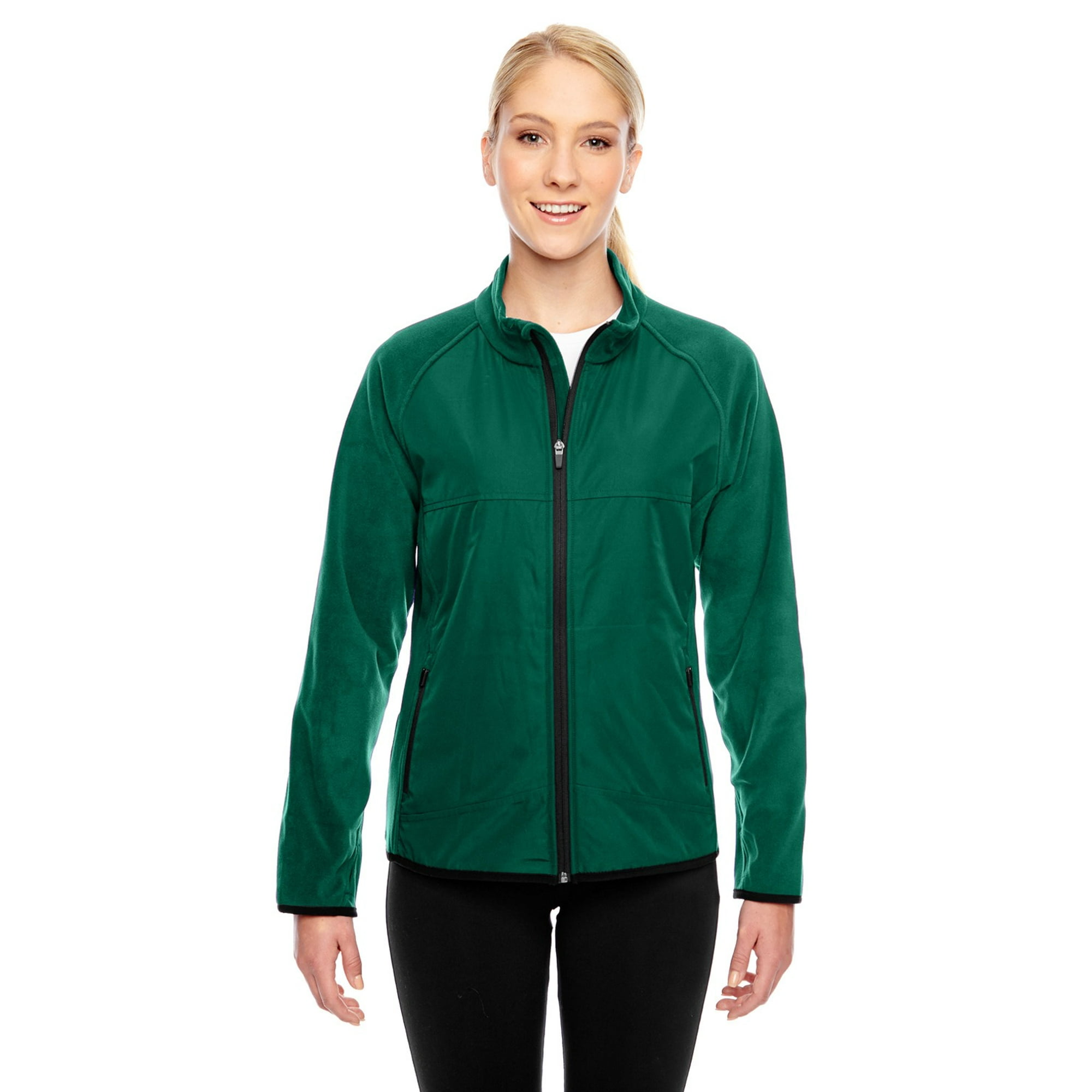 TT92W Team 365 Ladies' Microfleece with Front Polyester Overlay TT92W Team 365 Ladies' Microfleece with Front Polyester Overlay