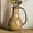 Big Handle - Brown, variant on 7 Inch White Ceramic Vase with 2 Handles, Farmhouse Theme