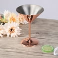 220ml Rose Gold Stainless Steel Cocktail Glass Champagne Toasting Cup