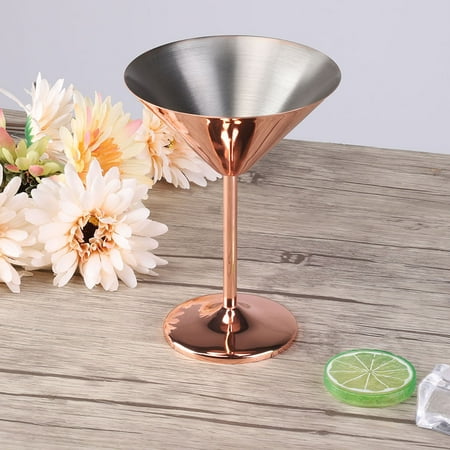 

Stainless Wine Cup Goblet Cup Champagne Toasting Cup Cocktail Glass Odorless For Barbecues Picnics