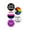 Genderfluid, variant on 5 Pack - Transgender And Pronoun Pride LGBTQ+ Pinback Buttons - 2.25 Inch