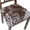 Brown+flower, variant on Seat Covers for Dining Room Chairs Stretch Printed Chair Seat Covers Set of 6, Removable Washable Upholstered Chair Seat Protector Cushion Slipcovers for Kitchen, Office(Ball Flower)