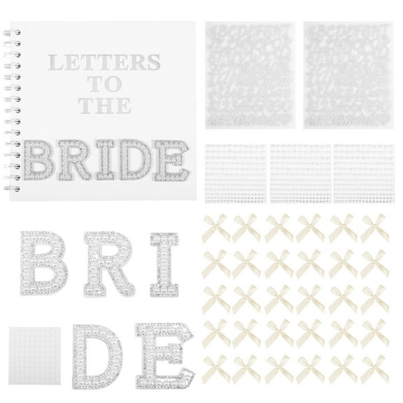 Letters To The Bride Scrapbook Kit 8 Inch Creative DIY Blank Bride Scrapbook Wedding Memory Book Photo Album 20 Pages for Wedding