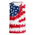 thumbnail image 4 of UVEASISHA Men's Workout Shirts Sleeveless Patriotic Tank Tops 4th of July Novelty Print Muscle Shirt Summer Casual American Flag Athletic Tank Top Red XXL, 4 of 4