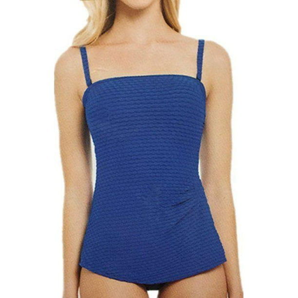 Gottex Gottex Essential Women's Tankini Swim Suit (8, Blue) Walmart