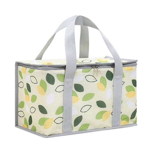 Insulated Picnic Bag Cooler Reusable, Beach Bag Cooler Bags with Zippered Insulated Bag for Picnic Basket