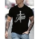 thumbnail image 1 of Camiseta de moda para hombre para verano al aire libre, informal, "Jesus Team", cuello redondo ligeramente elástico, manga corta, ropa elegante, camisetas de ocio., 1 of 9