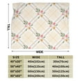 thumbnail image 3 of DouZhe Ultra-Soft Micro Fleece Lightweight Flannel Bed Blanket, Geometry Cartoon Floral Print Cozy Warm Throw Blankets, 80"x60", 3 of 7