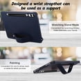 thumbnail image 3 of Slim Case for Samsung Galaxy Tab S10 Ultra / Galaxy Tab S9 Ultra 14.6 Inch, Shockproof Hand Strap Stand Lightweight Bumper Thin Cover for Galaxy Tab S10 Ultra 5G/ S9 Ultra X910 X920,Blue, 3 of 7