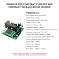 thumbnail image 2 of Boost Module 900W 15A CC CV Digital DC 8-60V a 10-120V Step Up Converter Board, 2 of 8