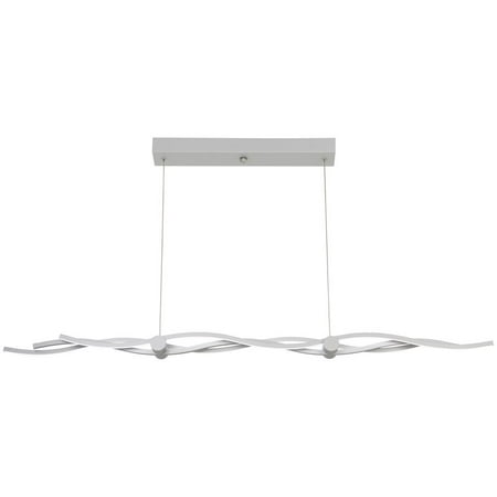 077 Island Light - George Kovacs Tidalist LED Island Light - Silver - P1153-609-L