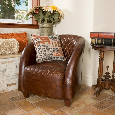 Austin Brown Tufted Leather Club Chair Austin Brown Tufted Leather Club Chair