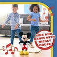 thumbnail image 7 of Disney Junior Mickey Mouse Hot Diggity Dance Mickey Feature Plush Stuffed Animal, Motion, Sounds, and Games Baby and Toddler Toys, 7 of 7