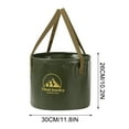 thumbnail image 2 of xaoyunyn Portable 20L Water Bucket for Camping,Hiking,Travel Outdoor Activities-Large Capacity,Lightweight,Folding Design,Easy to Carry,Multi-Purpose PVC Storage Solution,Green, 2 of 6