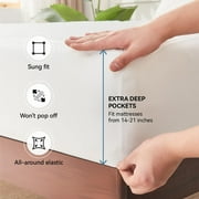 Comficlouds Waterproof Mattress Protector Queen Size Premium 100% Waterproof Mattress Cover, Washable, Noiseless & Breathable