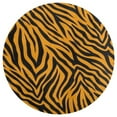 thumbnail image 3 of Animal Zebra Print Round Area Rugs for Bedroom Living Room, 2FT Soft Comfy Indoor Circle Carpets, Carpet Home Decor Floor Mat, 3 of 6