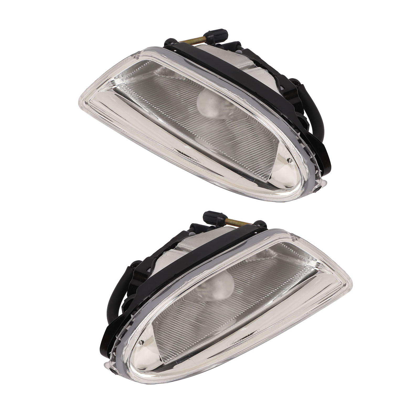 Pair Front Fog Lights For Mercedes Benz C E R CLS ML Class - Halogen H11 - 55W - Clear Lens - RockStone
