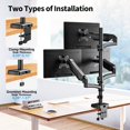thumbnail image 4 of Soporte de triple monitor ErgoFocus para pantallas de 13 a 32 pulgadas y 8 kg, 4 of 8