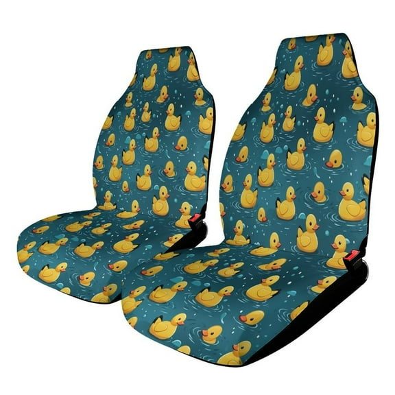 Bunch of Rubber Ducks Car Seat Covers,Universal Auto Front Seats Protector Fits for Car,SUV Sedan,Truck