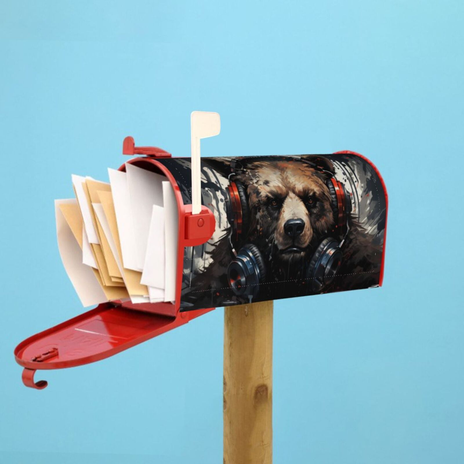 Kdxio Magnetic Mailbox Cover 21x18 in Mailbox Cover Outdoor Decoration Holiday Mailbox Covers for Home Garden Yard-21x18 in