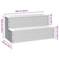 thumbnail image 2 of vidaXL Hot Tub Step Beige 100x50x50.5 cm Poly Rattan and Solid Acacia, 2 of 5