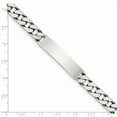 thumbnail image 3 of Sterling Silver 7inch Engraveable Antiqued Curb Link ID Bracelet QID121, 3 of 3