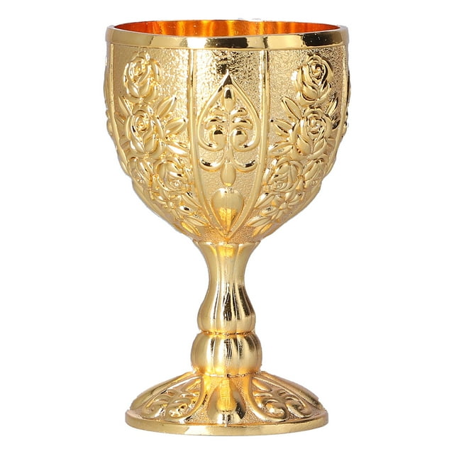 Copa de vino dorada, 2 piezas de copa de 30 ml, copa europea, adornos retro, rendimiento de primera categoría