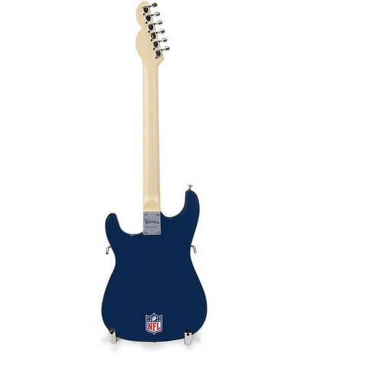 Woodrow Guitars NFL 10-In Mini Guitar Collectible New England