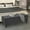 Gray, variant on ABBLE W 45 in. x H 17.3 in. Gray Fabric Upholstered Storage Bench with Button-Tufted Seat