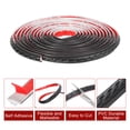 thumbnail image 3 of Uxcell Flexible Wall Molding Trim, 0.6" x 16.4 Ft Peel and Stick Edge Trim, Black, 3 of 6