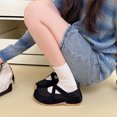 thumbnail image 7 of Women’s Mary Jane Sneakers with Cross Straps and Hidden Wedge Soft Sole Round Toe Casual Walking Shoes for Everyday Wear, 7 of 7