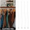 STRANDCHIC 1000Pcs Beige Hang Tag Strings with Snap Lock Fasteners Firm ...