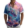 thumbnail image 2 of adaychics Mens Hawaiian Shirts Sea Turtle Short Sleeve Button up Beach Shirts Summer Casual Tops Daily Wear, 2 of 7