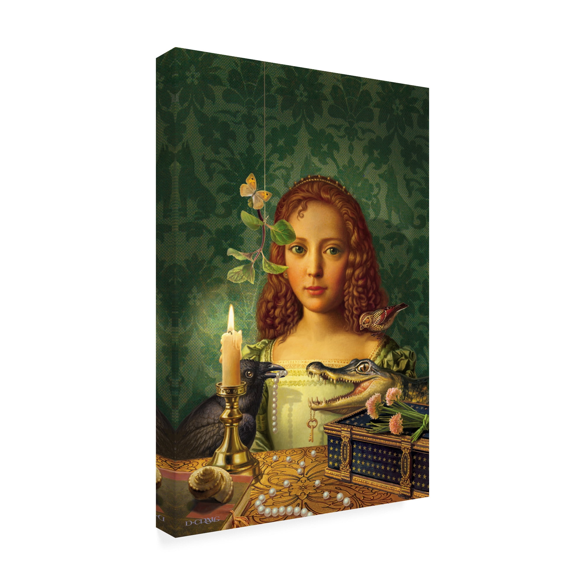 Trademark Fine Art 'Portrait Of A Girl' Canvas Art by Dan Craig