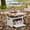 Style B-gray, variant on Folding box - Japanese style flat outdoor camping box - wooden lid folding storage box - trunk organizer box - gift storage box