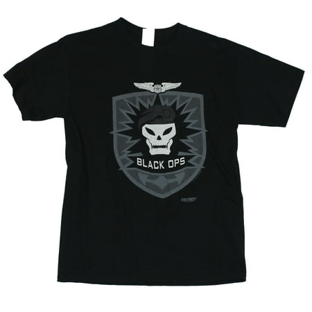 Call of Duty - Call Of Duty Black Ops (Modern Warefare) Mens T-Shirt - Black Ops Skull Patch