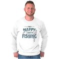 thumbnail image 5 of Fishing Funny Happy Angler Fishermens Men's Long Sleeve Tee T Shirt Brisco Brands S, 5 of 6