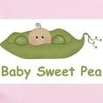 thumbnail image 2 of CafePress - Baby Sweet Pea Infant Body Suit - Baby Light Bodysuit, Size Newborn - 24 Months, 2 of 4