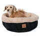 Precision Pet Products 7075995 21 in. Snoozzy Mod Chic Rond Shearling&44; Noir – image 2 sur 3