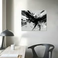 thumbnail image 3 of JEUXUS Black and White Abstract Canvas Prints Wall Art for Living Room Office Wall Decor, Black & White Graffiti Modern Paintings Artwork Pictures for Bedroom Poster Wall Decoration 20x16 inch, 3 of 4