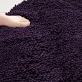 thumbnail image 4 of suxuMhao Chenille Bathroom Mat, Bath Rugs for Bathroom Washable, 23.62×15.75 In Semicircle Shower Rugs, Thick Bath Rugs with TPR Backing, Absorbent Rug for Bathroom Floor, Dark Purple, 1 Piece, 4 of 5