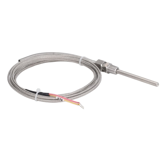 Termopar tipo K longitud de resorte ajustable 1/8 pulg NPT Sonda de sensor tipo K de alta precisión para química ANGGREK Otros