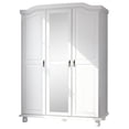 thumbnail image 3 of 100% Solid Wood Kyle 3-Door Wardrobe with Mirrored Door, 3 of 6