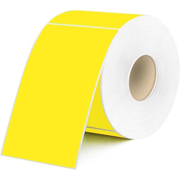 250 Yellow 2 X 3 Inch Removable Rectangular Color Coding Labels