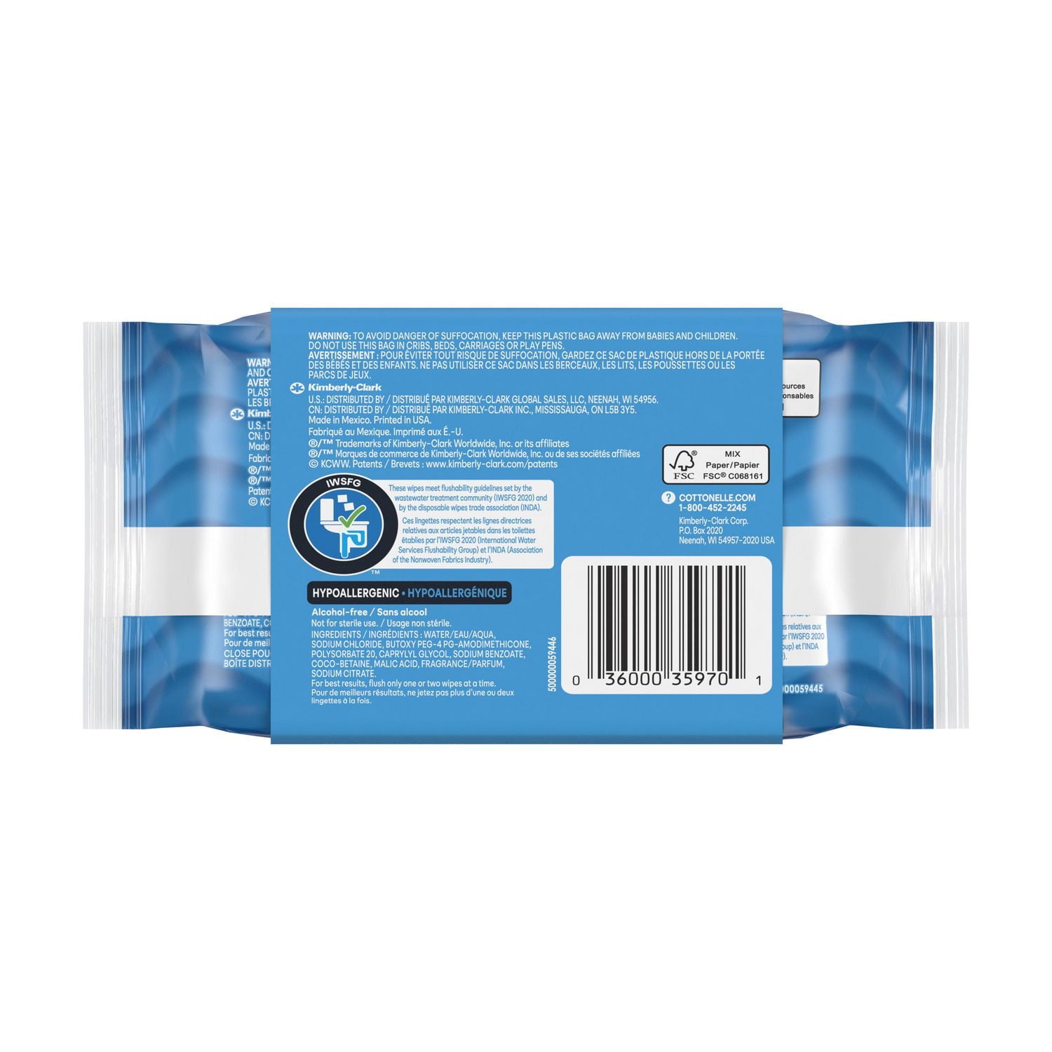 Cottonelle® Fresh Care* Flushable Cleansing Cloths Refill, 84 Cloths Refill, 84 Cloths Refill