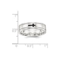 thumbnail image 2 of Sterling Silver 6mm Enamel Fancy Band Size 9.5 Ring, 2 of 2