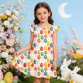 thumbnail image 2 of CAIXIA Girls Nightgowns Easter Pajamas Cute Ruffle Short Sleeves Princess Pajamas Nightdress Sleepwear, 2 of 5