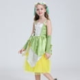 thumbnail image 2 of KAWELL Costume d'Halloween Vert pour Filles, Robe de Conte de Fées Princess pour Cosplay Carnaval, 2 of 5