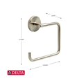 thumbnail image 2 of Delta Lyndall Satin Nickel Towel Ring Die Cast Zinc, 2 of 2