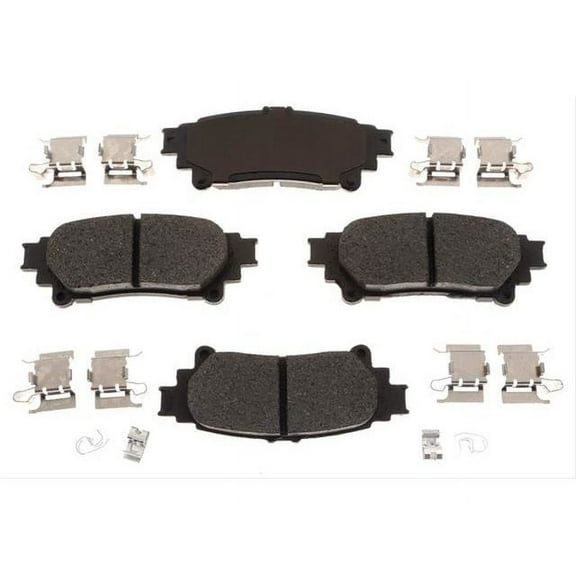 Rear Brake Pad Set - Compatible with 2011 - 2020 Toyota Sienna 2012 2013 2014 2015 2016 2017 2018 2019